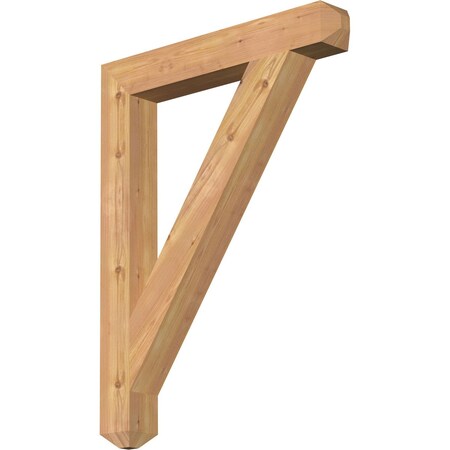 Ekena Millwork Traditional Craftsman Smooth Bracket, Western Red Cedar, 3 1/2"W x 26"D x 34"H BKT04X26X34TRA04SWR